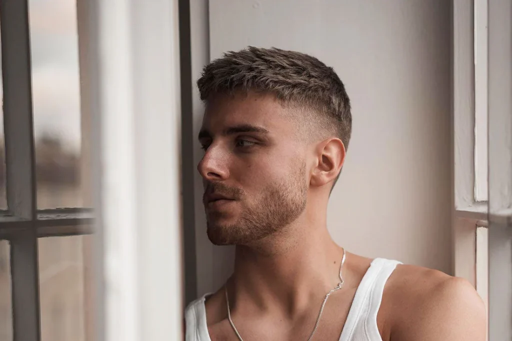 high fade crew cut erkek saç modeli