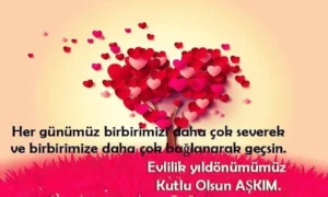 Evlilik yıldönümü sözleri resimli mesajlar