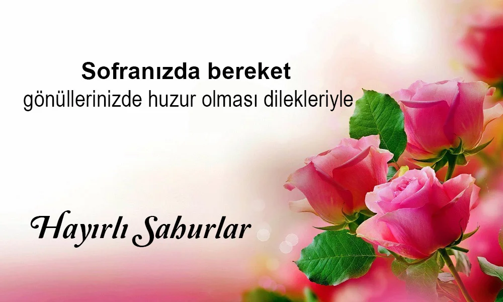 Güzel Sahur Sözleri
