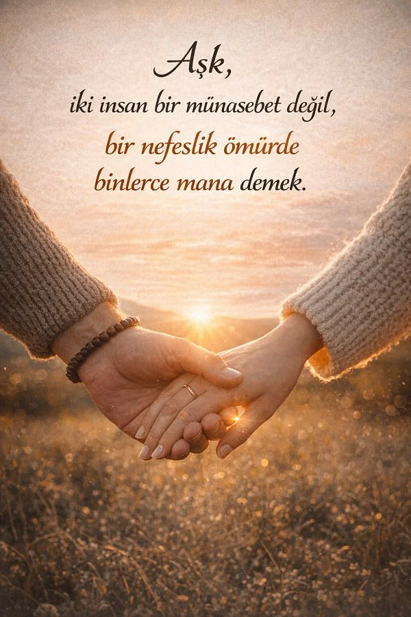 romantik aşk sözü sevgi dolu mesaj