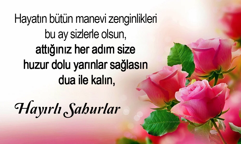 Resimli Sahur Mesajları
