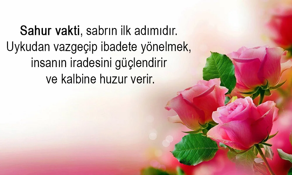 Sahur İle İlgili Anlamlı Sözler