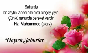 Sahur İle ilgili Sözler