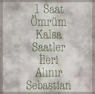 Söyle ona Sebastian bıktım artık