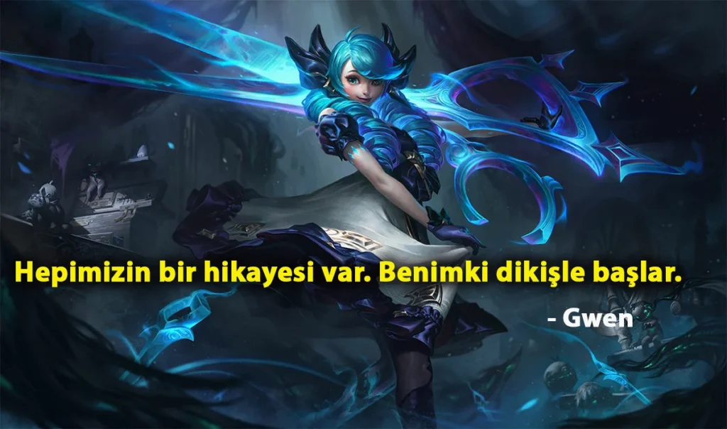 Gwen Replikleri ve Sözleri Gwen Replikleri