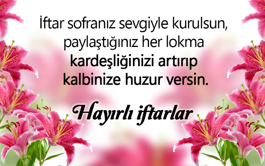 Resimli İftar Mesajları