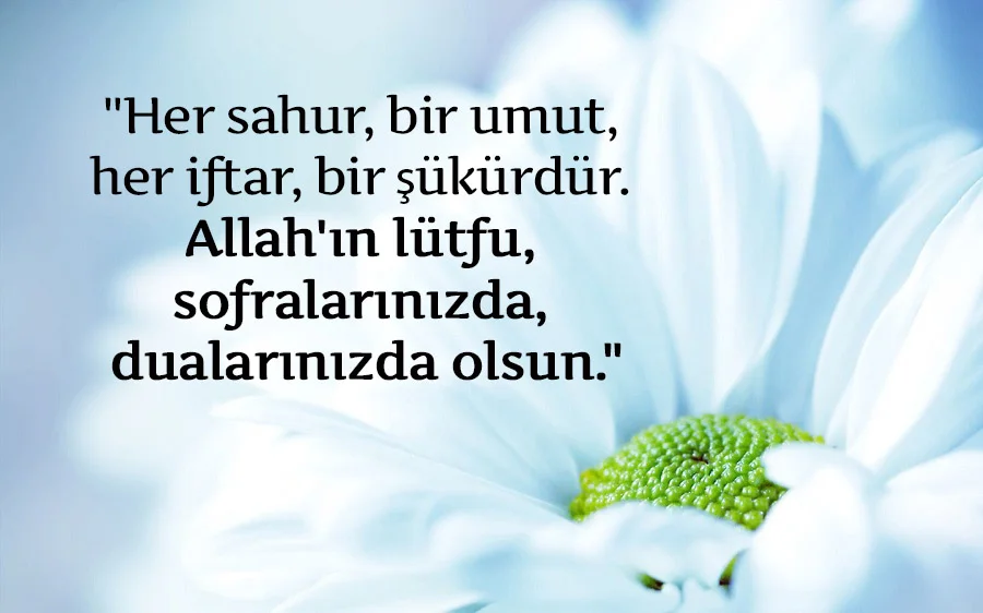 Resimli Oruç Mesajları Sözleri