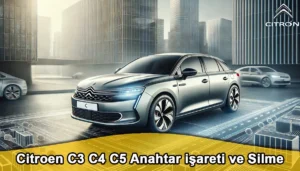 Citroen C3 C4 C5 Anahtar işareti ve Silme