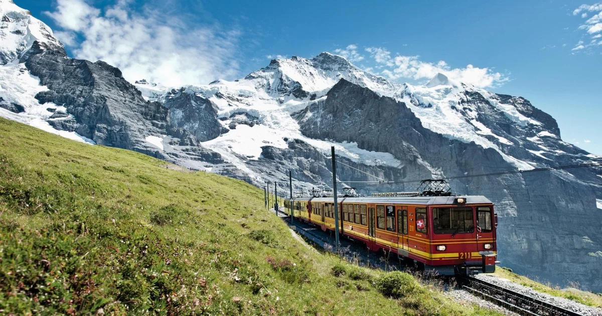 Zürih'ten Mount Titlis'e Trenle
