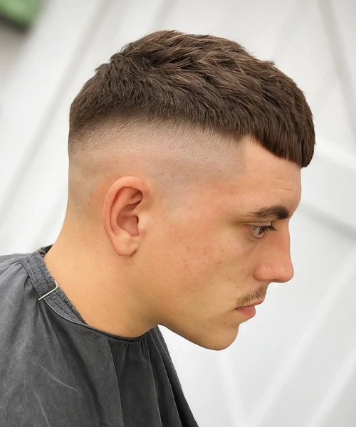 low fade french crop saç modeli erkek