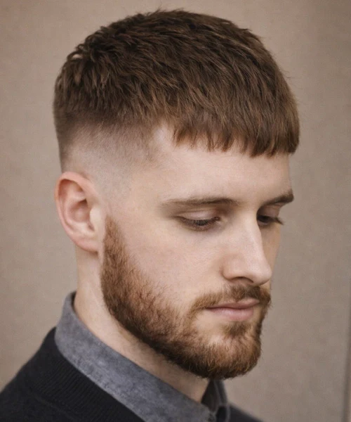 high fade french crop saç modeli erkek