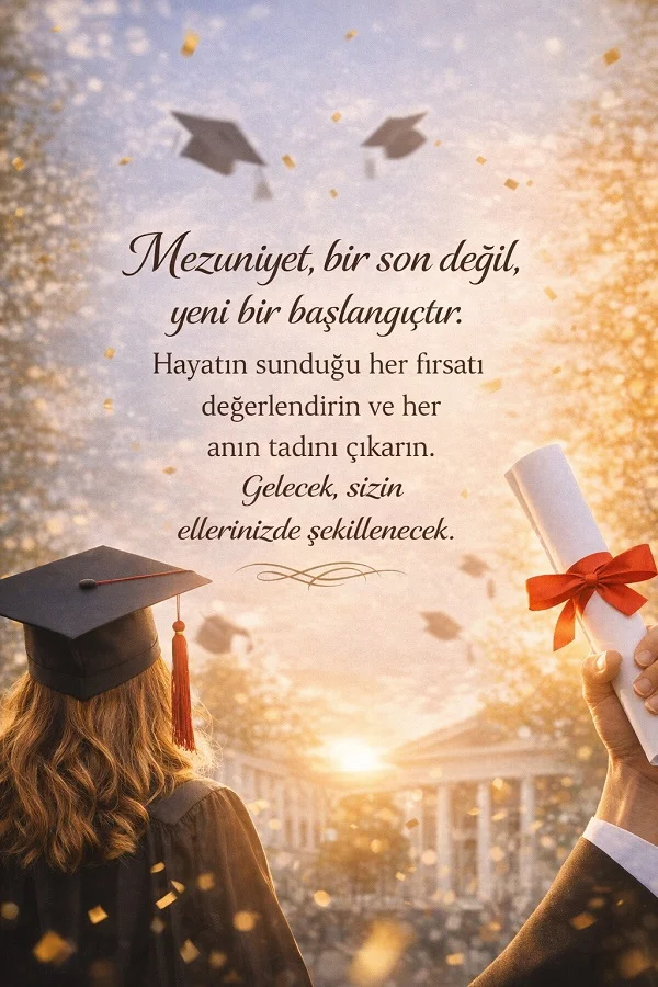 mezuniyet yeni başlangıç sözleri diploma kep kutlama