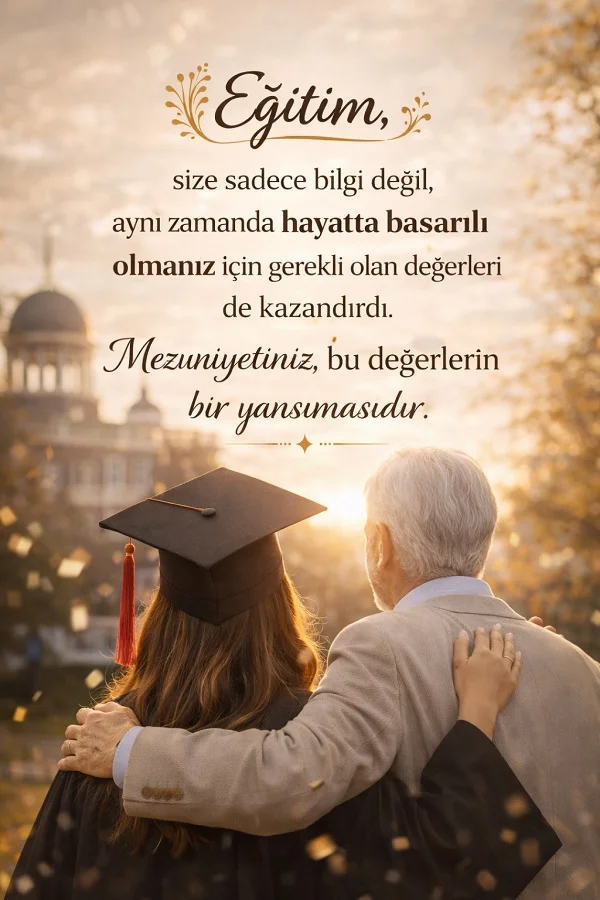 eğitim ve mezuniyet sözleri kep öğrenci başarı mesajı