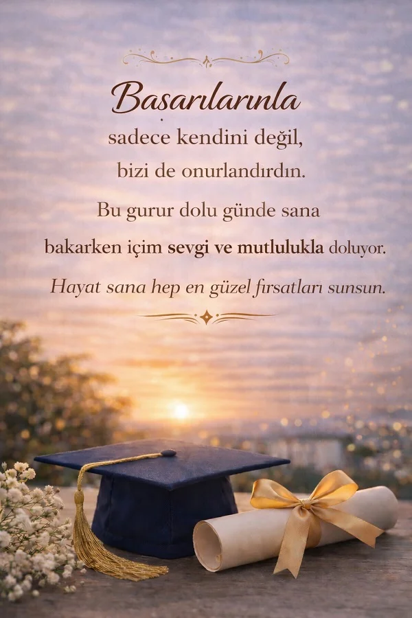 gurur dolu mezuniyet sözleri başarı mutluluk mesajı kep diploma