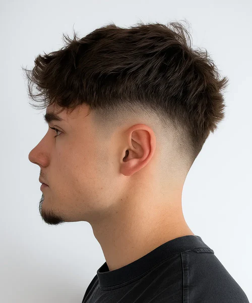 mid fade saç modeli erkek dengeli geçişli kesim