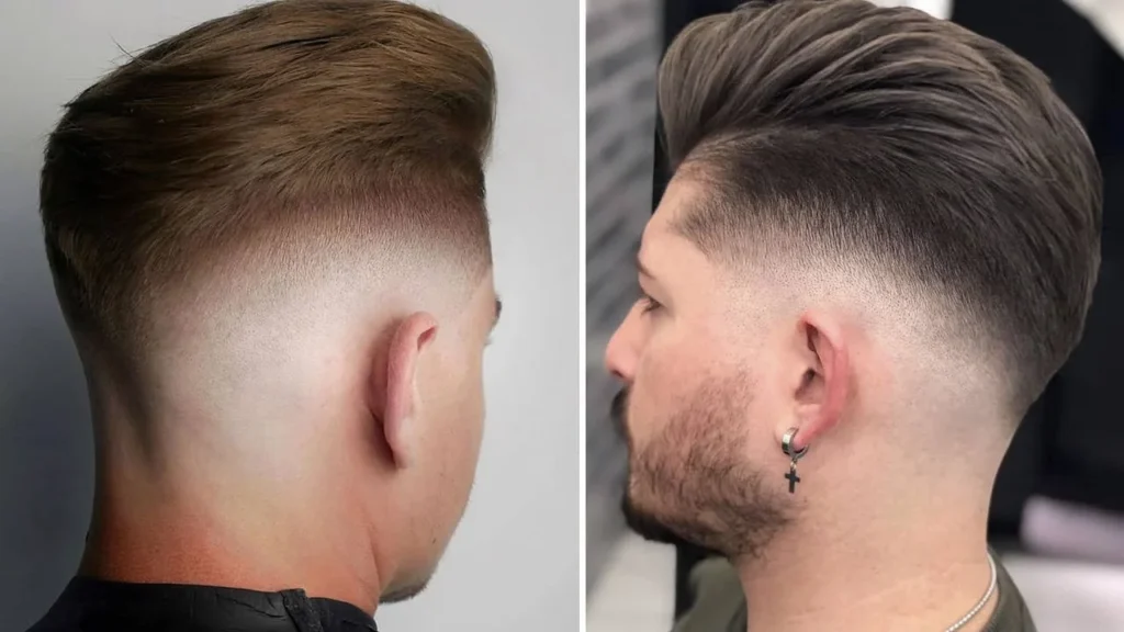 sakallı pompadour saç modeli erkek
