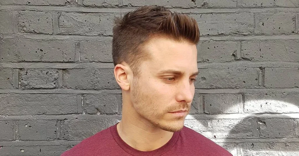 kısa quiff saç modeli erkek