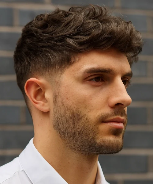 messy quiff saç modeli erkek