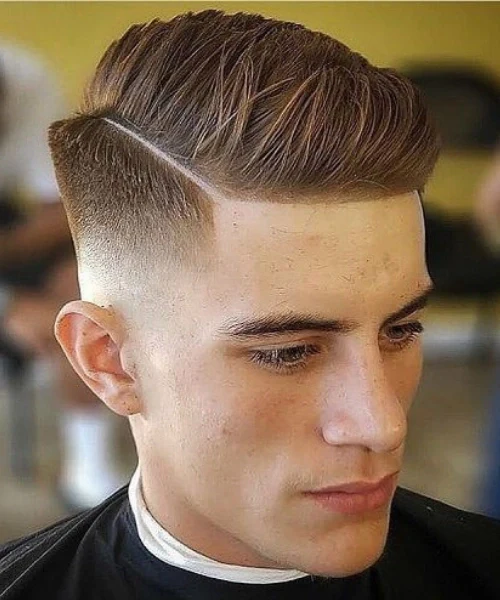 textured side part saç modeli erkek