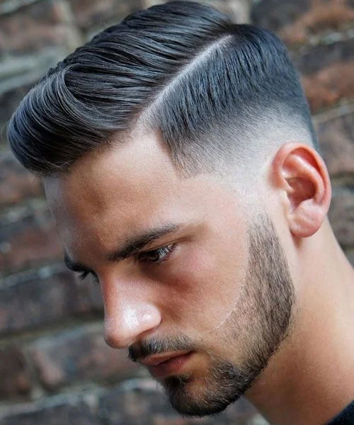 günlük side part saç modeli erkek