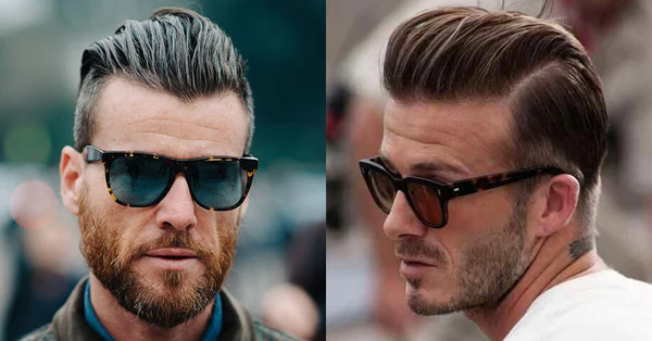 high fade slick back saç modeli erkek
