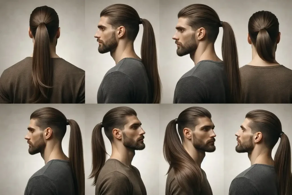Uzun Erkek Saç Modeli Ponytail Kesim