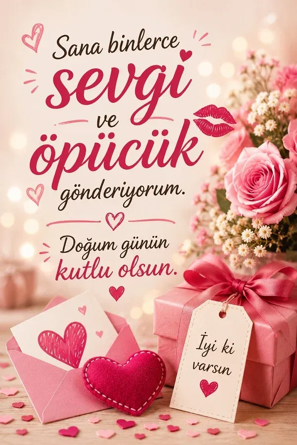 Ablaya eğlenceli ve sevgi dolu doğum günü mesajı görseli