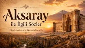 Aksaray ile İlgili Sözler: Güzel, Anlamlı ve Gururlu Mesajlar