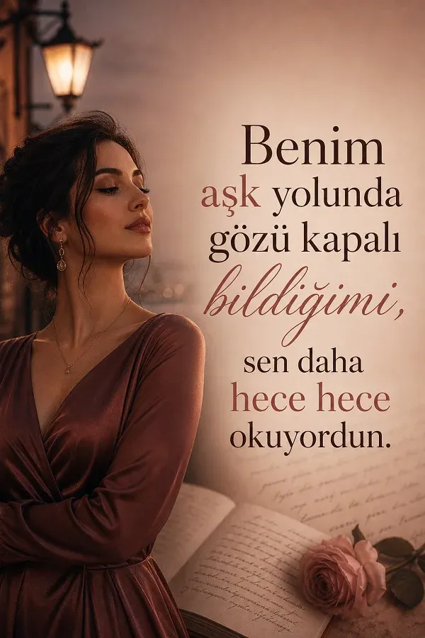 Romantik ortam ve cool aşk sözleri