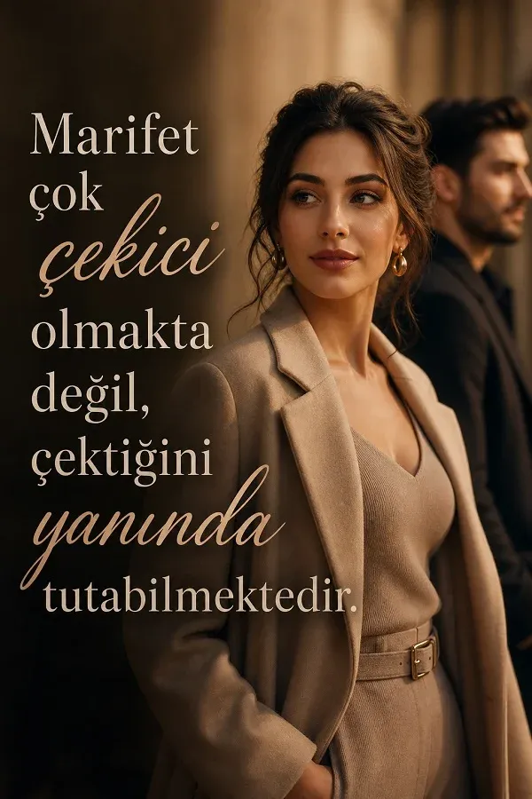 Şık kadın ve cool çekicilik sözleri