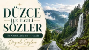 Düzce İle İlgili Sözler: En Güzel, Anlamlı ve Havalı Düzceli Sözleri