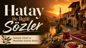 Hatay ile İlgili Sözler: Anlamlı, Güzel ve Memleket Kokulu Sözler