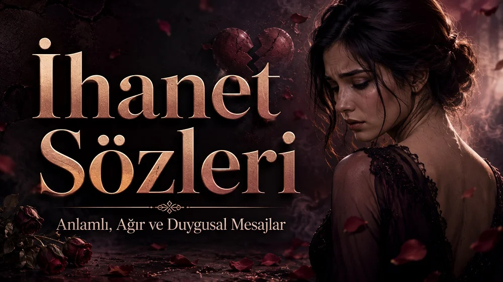 İhanet Sözleri yazısının yer aldığı, üzgün kadın figürü, kırık kalp detayı, solmuş güller ve koyu tonlarla hazırlanmış duygusal kapak görseli.