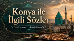 Konya ile İlgili Sözler: En Güzel, Anlamlı ve Komik Konya Sözleri