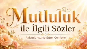 Mutluluk ile İlgili Sözler: Anlamlı, Kısa ve Güzel Cümleler