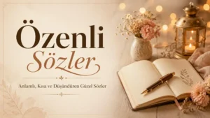 Özenli Sözler: Anlamlı, Kısa ve Düşündüren Güzel Sözler