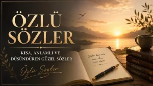 Özlü Sözler: Kısa, Anlamlı ve Düşündüren Güzel Sözler