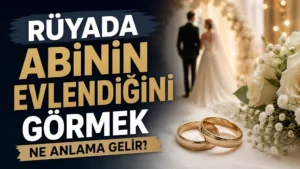 Rüyada Abinin Evlendiğini Görmek Ne Anlama Gelir?