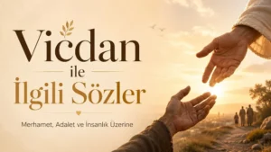 Uzanan eller ve gün ışığı eşliğinde hazırlanmış, vicdan ve merhamet temalı kapak görseli.