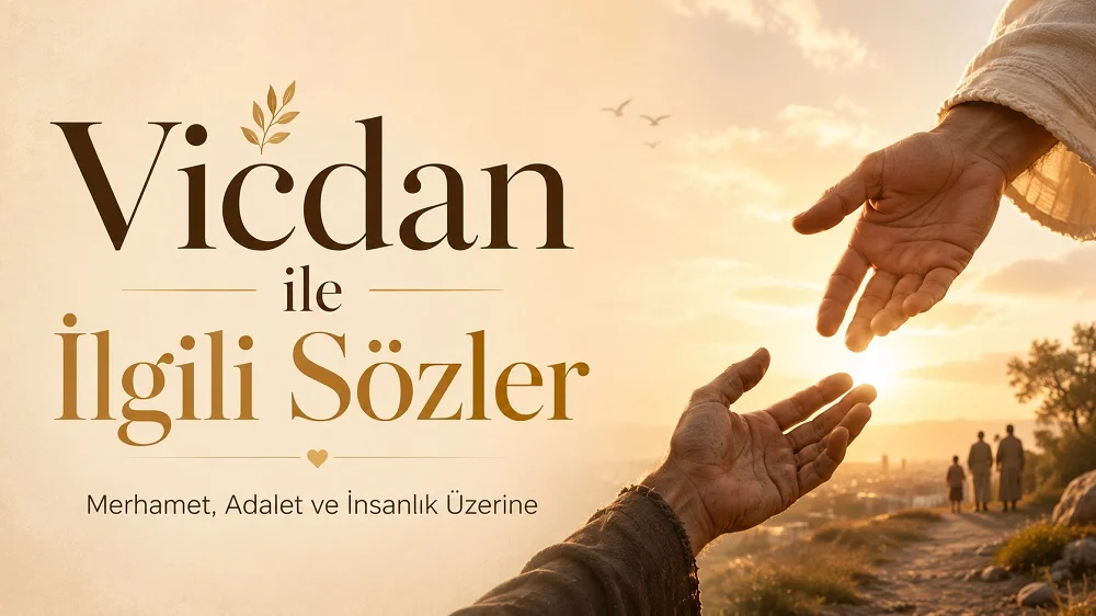 Uzanan eller ve gün ışığı eşliğinde hazırlanmış, vicdan ve merhamet temalı kapak görseli.