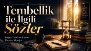 Tembellik ile İlgili Sözler: Başarı, Emek ve Zaman Üzerine Mesajlar