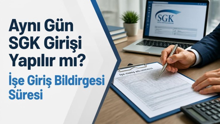 Aynı Gün SGK Girişi Yapılır mı? İşe Giriş Bildirgesi Süresi