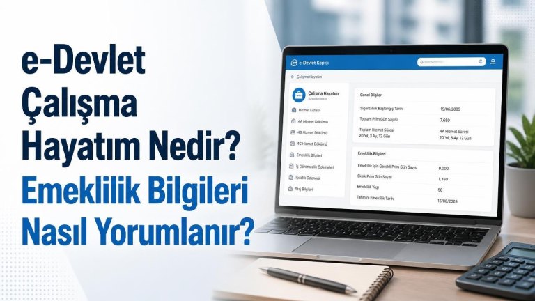 e-Devlet Çalışma Hayatım Nedir? Emeklilik Bilgileri Nasıl Yorumlanır?