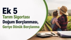 Ek 5 Tarım Sigortası Doğum Borçlanması, Geriye Dönük Borçlanma