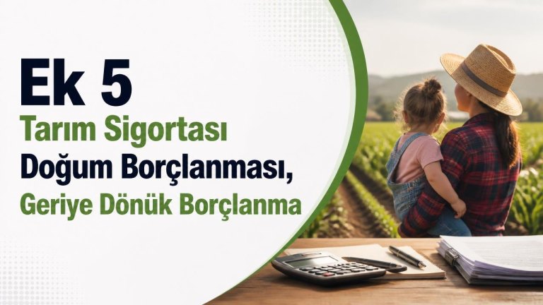 Ek 5 Tarım Sigortası Doğum Borçlanması, Geriye Dönük Borçlanma