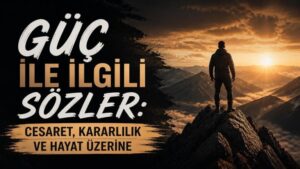 Güç İle İlgili Sözler: Cesaret, Kararlılık ve Hayat Üzerine