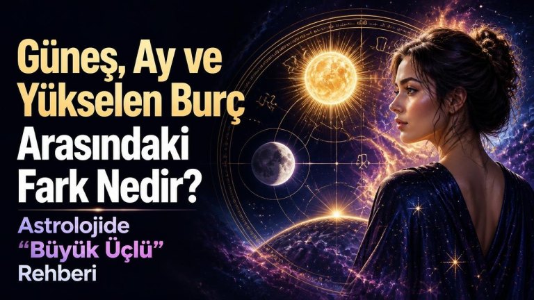 Güneş, Ay ve Yükselen Burç Arasındaki Fark Nedir? Astrolojide “Büyük Üçlü” Rehberi