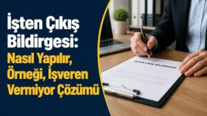 İşten Çıkış Bildirgesi: Nasıl Yapılır, Örneği, İşveren Vermiyor Çözümü