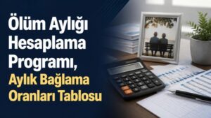 Ölüm Aylığı Hesaplama Programı, Aylık Bağlama Oranları Tablosu