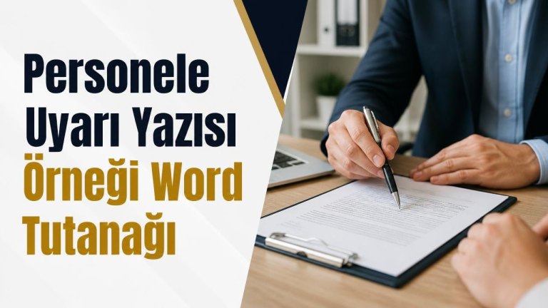 Personele Uyarı Yazısı Örneği Word Tutanağı